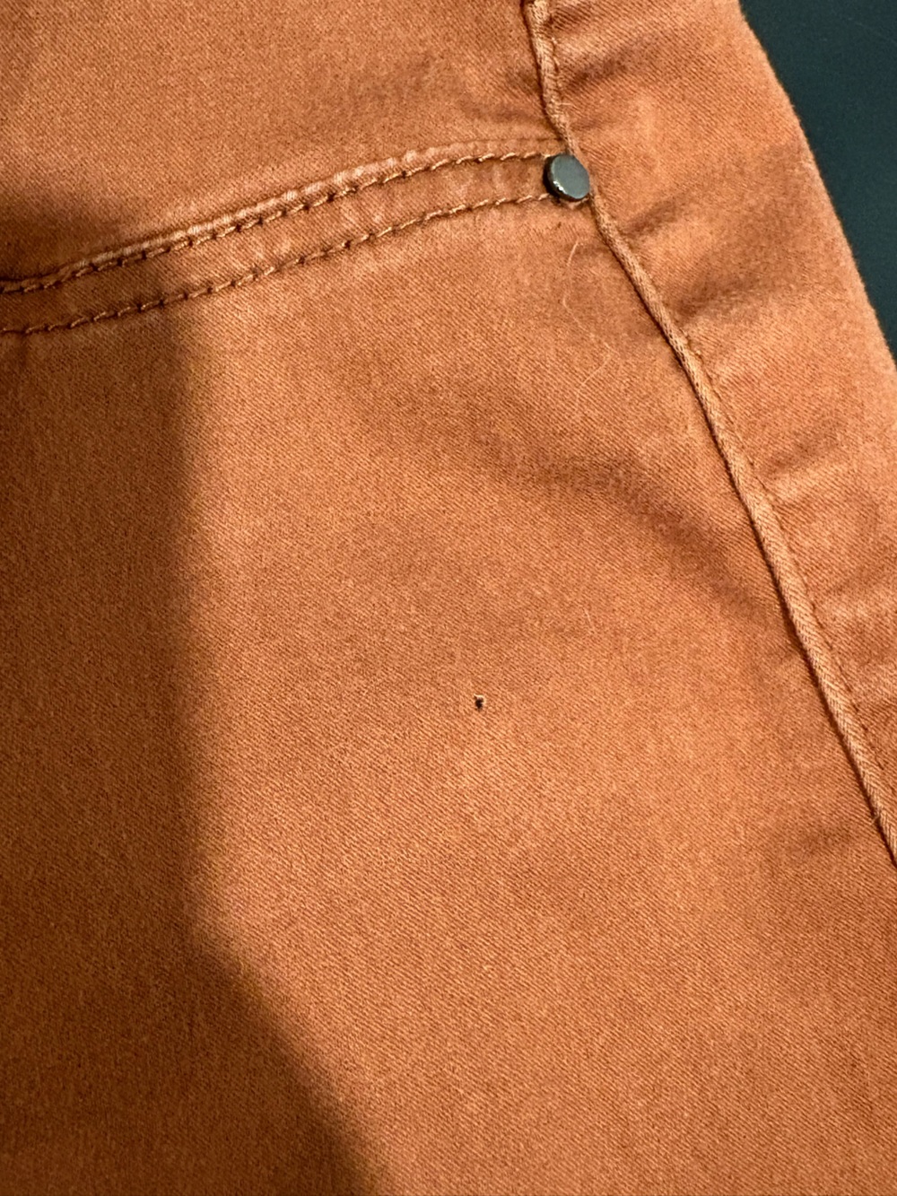 RW&CO Natalie Rust Skinny Pants S Burnt Orange Fall Preppy Dark Academia - Picture 6 of 8